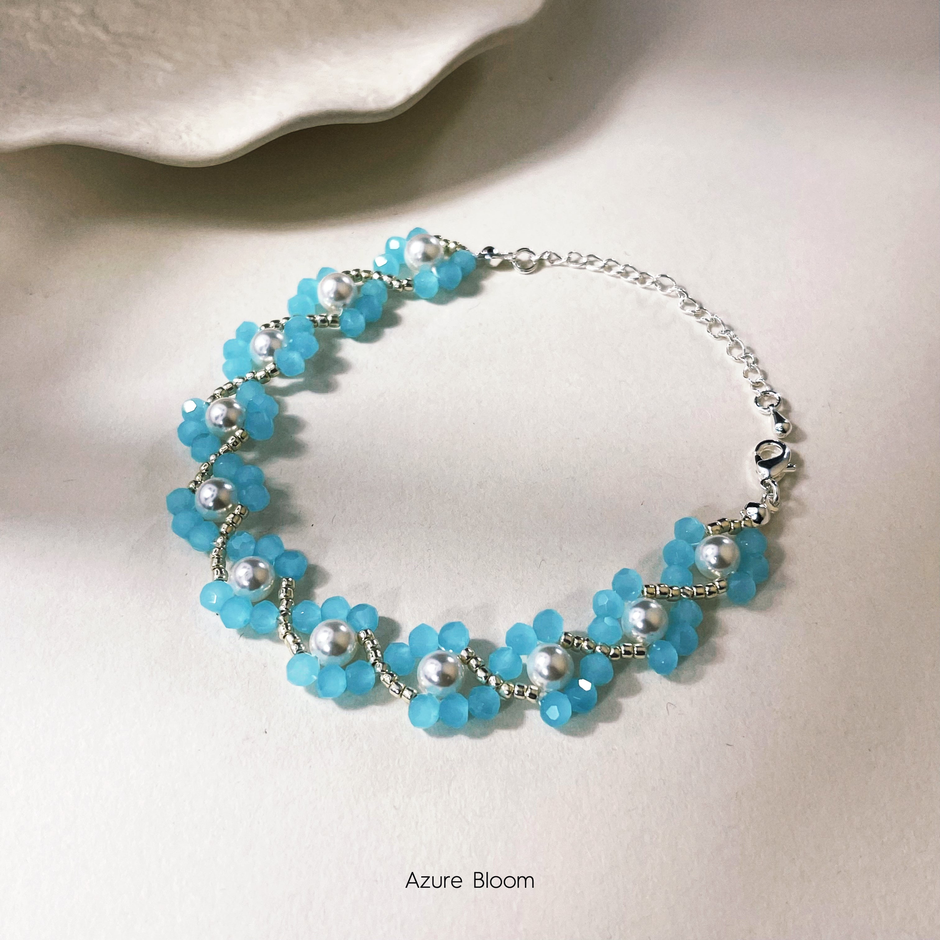 Azure Bloom Bracelet Beading Kit